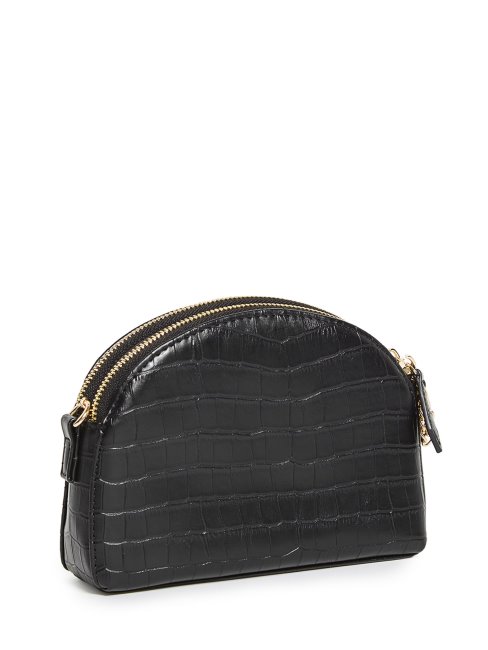 Sac Bandoulière Double Zip Sophie Noir Guess