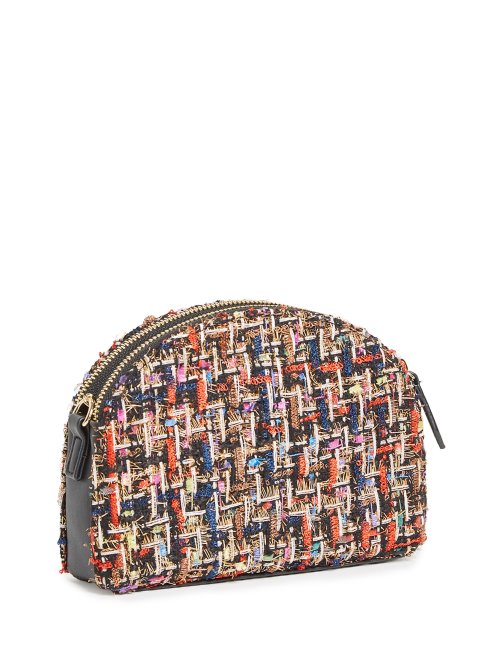 Sophie Double Zip Crossbody Noir Multi Guess