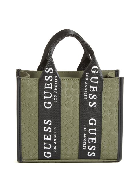 Mini Sac Fourre-tout à Bandoulière Et Bande à Logo Guess Olive