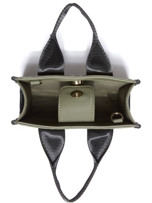 Mini Sac Fourre-tout à Bandoulière Et Bande à Logo Guess Olive