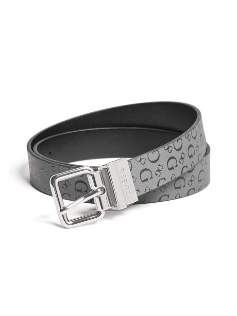 Ceinture Logo Réversible Guess Charbon