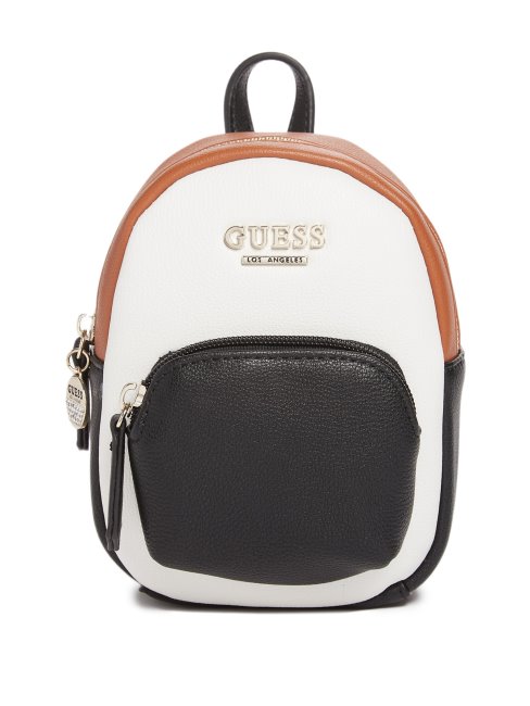 Guess Evan Mini Color-block Sac à Dos Beige