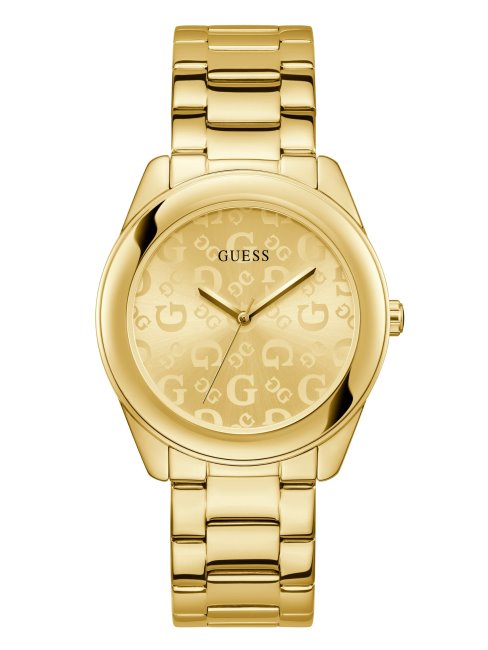 Montre Analogique Sans Couleur Avec Logo Doré