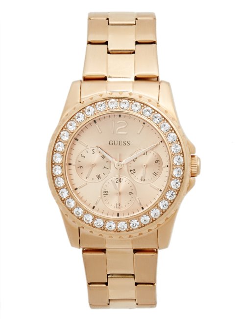 Montre Multifonction Couleur Ou Rose No Color Guess