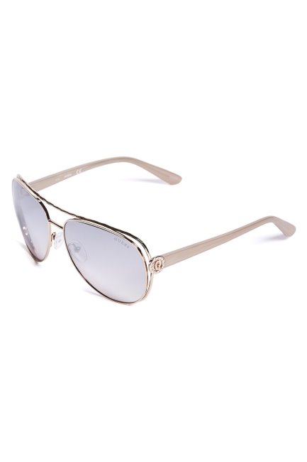 Guess Lunettes De Soleil Aviateur Teintées Ou Rose