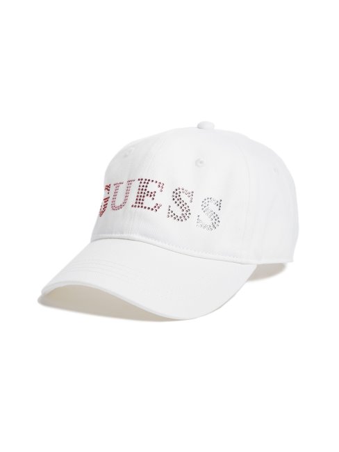 Casquette De Baseball Logo Strass Ombre Blanc Guess