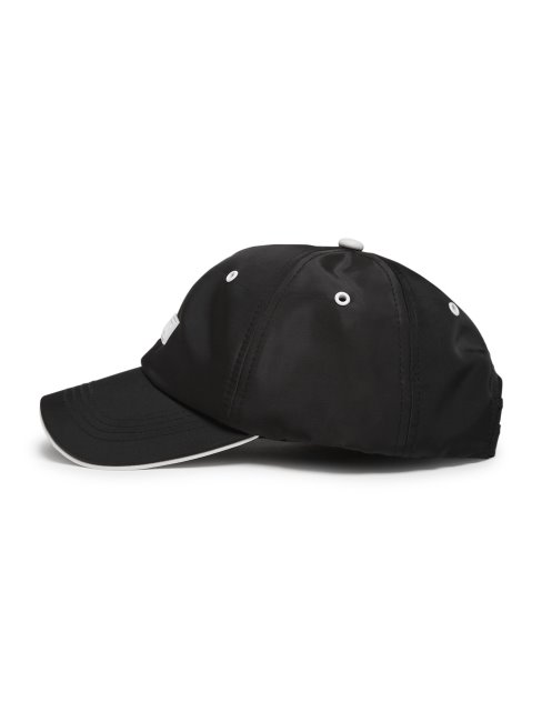 Casquette De Baseball Noire En Satin Logo Guess
