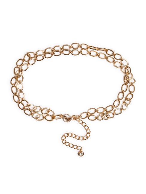 Ceinture Chaîne Logo Pavé Doré Guess Gold