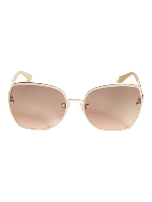 Lunettes De Soleil Chaîne Logo Guess Or