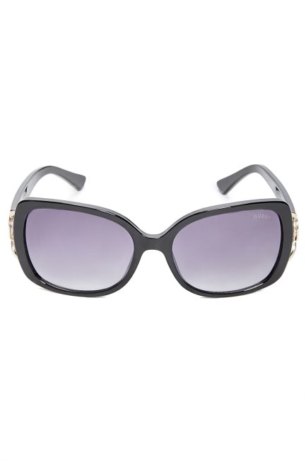 Lunettes De Soleil Logo Guess Noires