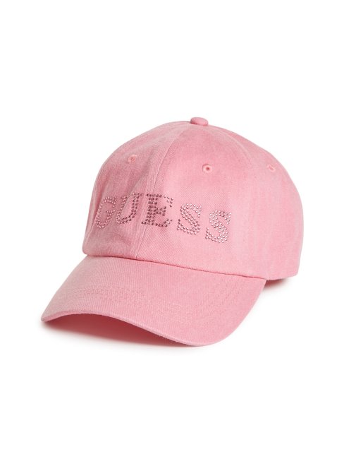 Casquette De Baseball En Denim Blush Strass Guess