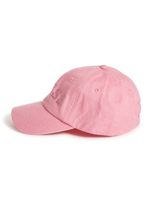 Casquette De Baseball En Denim Blush Strass Guess