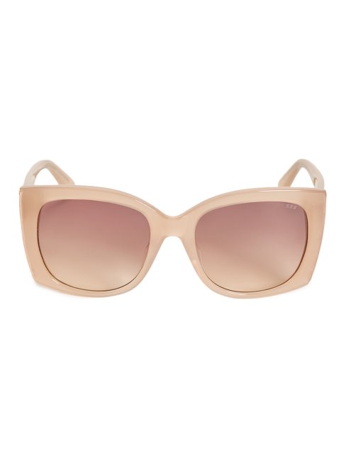 Lunettes De Soleil Papillon Oversize En Plastique Blush Guess