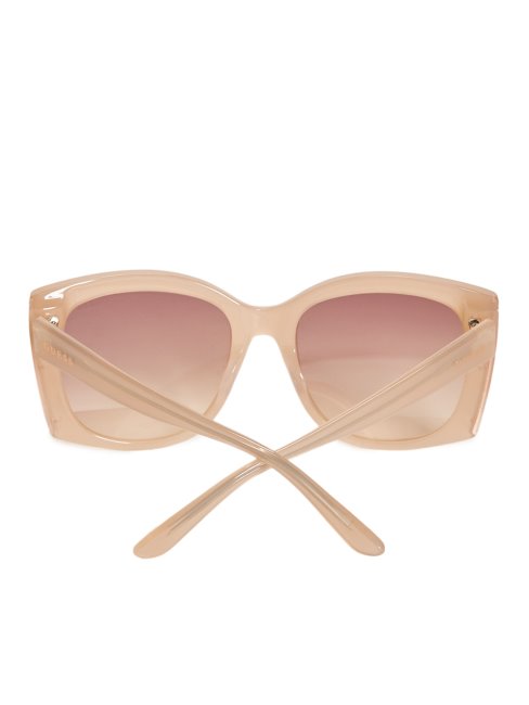 Lunettes De Soleil Papillon Oversize En Plastique Blush Guess