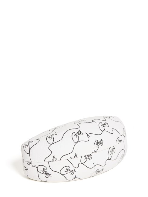 étui Rigide Pour Lunettes De Soleil Crème Avec Logo Guess