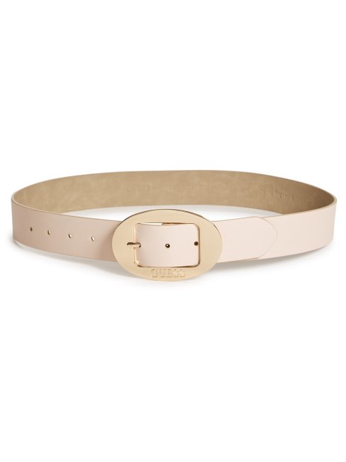 Ceinture Logo Boucle Ovale Rose Guess