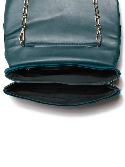Guess Pochette Plissée Allegra Bleu Sarcelle