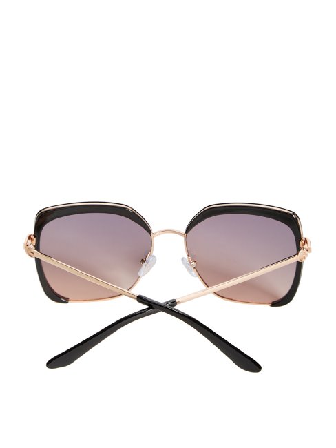 Lunettes De Soleil Mixtes Carrées Guess Argentées