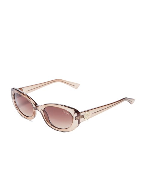 Lunettes De Soleil Ovales En Plastique Blush Guess