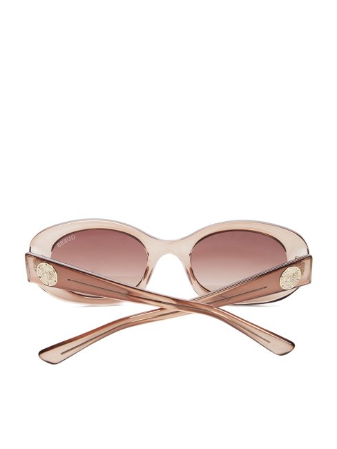 Lunettes De Soleil Ovales En Plastique Blush Guess