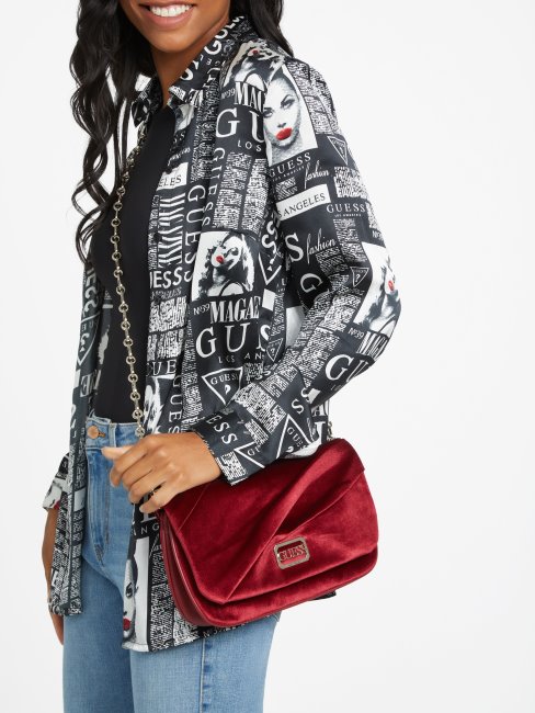 Pochette Plissée Allegra Rouge Guess