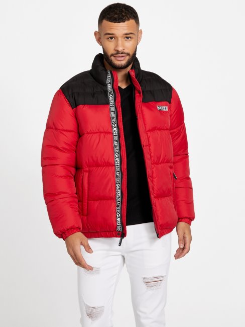 Doudoune Eco Ralph Guess Varsity Rouge Multi