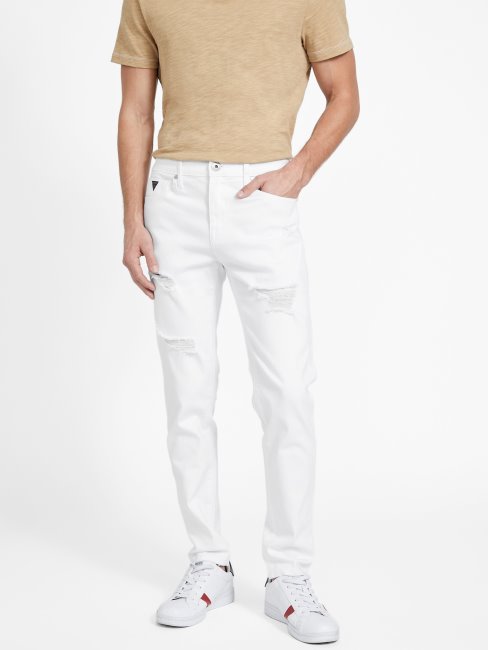 Jean Skinny Moderne Délavé Blanc Destory Guess Avalon