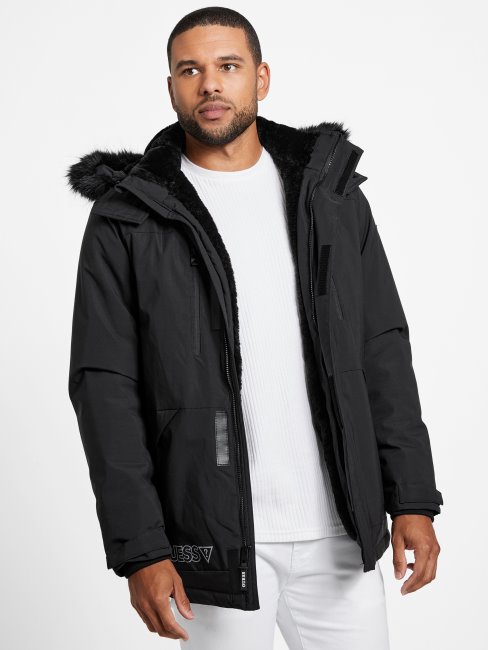 Parka Guess Eco Ales Noir De Jais