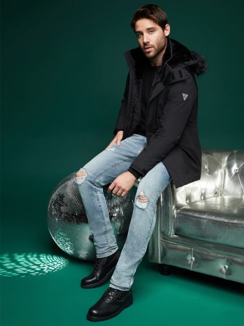 Parka Guess Eco Ales Noir De Jais