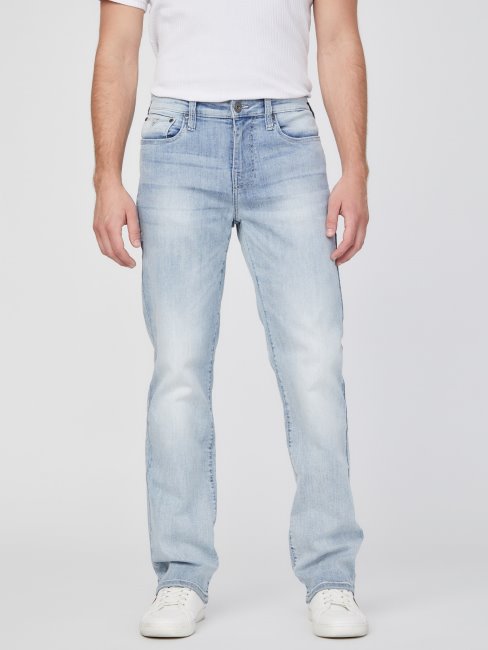 Guess Delmar Jean Slim Droit Nouveau Délavage Clair