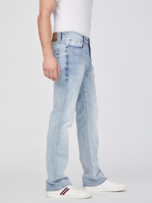 Guess Delmar Jean Slim Droit Nouveau Délavage Clair