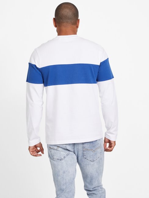 Tee Shirt Manches Longues Eco Sandro Guess Blanc Pur