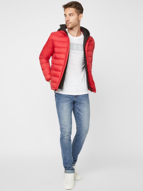 Veste Matelassée Hampton Varsity Rouge Guess