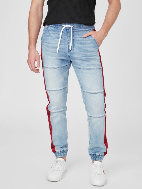 Pantalon De Jogging En Denim Eco Tyler Délavé Clair Guess