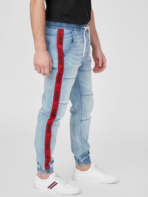 Pantalon De Jogging En Denim Eco Tyler Délavé Clair Guess
