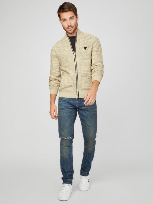 Chet Chandail à Col Montant Chiné Guess Chino