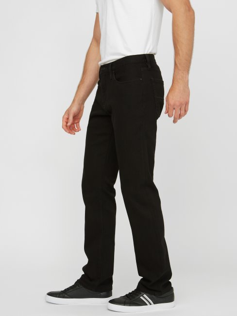 Guess Delmar Slim Jean Droit Noir Délavé