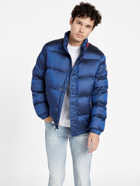 Doudoune Eco Angelus Colour-block Guess Bleu Roi