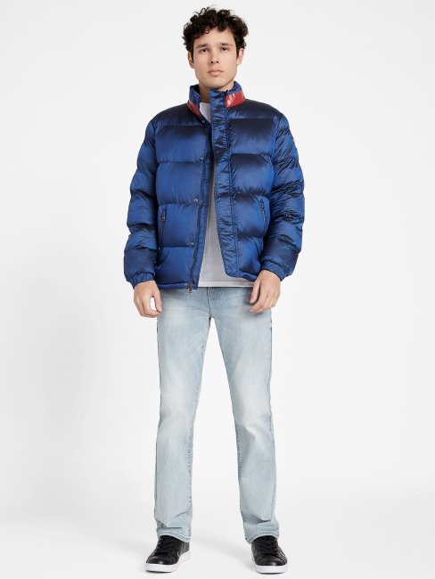 Doudoune Eco Angelus Colour-block Guess Bleu Roi