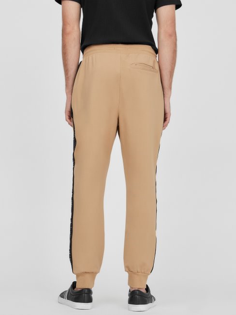 Pantalon De Jogging à Logo Eco Andrew Taupe Guess Grillé