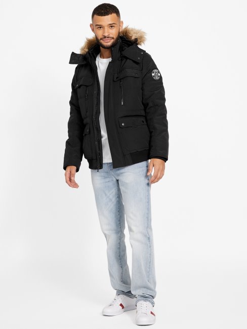 Doudoune Guess Dustin Noir De Jais