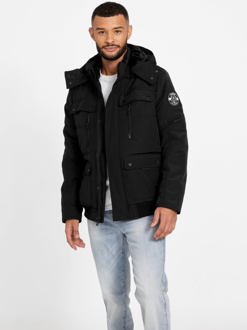 Doudoune Guess Dustin Noir De Jais