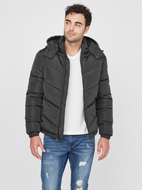 Veste Matelassée Chase Noir De Jais Guess
