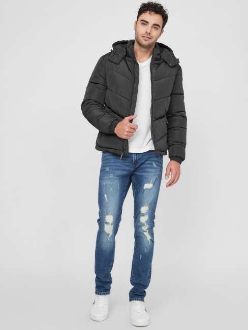 Veste Matelassée Chase Noir De Jais Guess