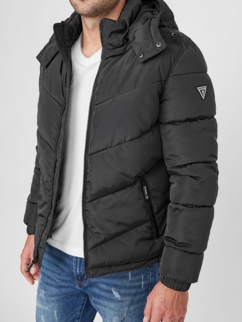 Veste Matelassée Chase Noir De Jais Guess