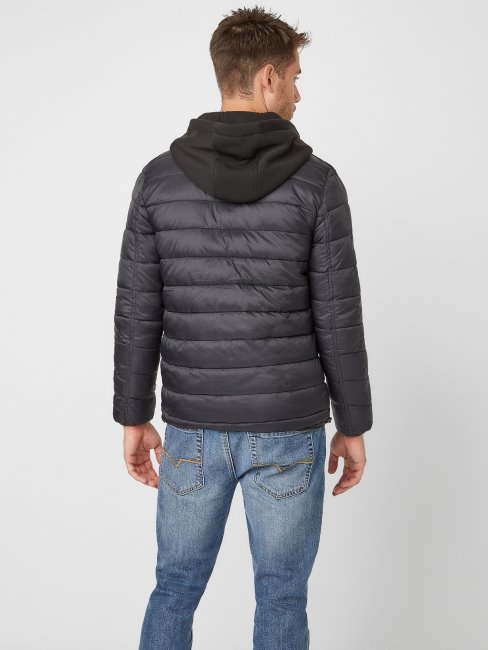 Guess Veste Matelassée Hampton Noir De Jais