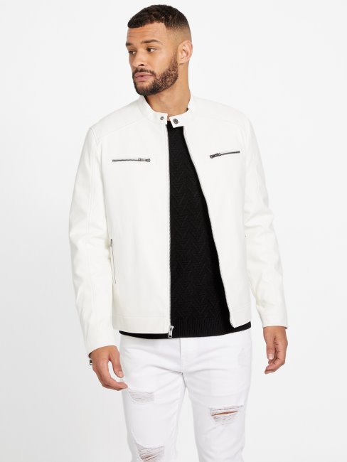 Robe En Similicuir Zacky Moto True White Guess