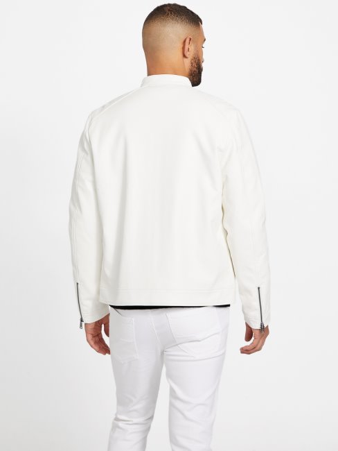 Robe En Similicuir Zacky Moto True White Guess