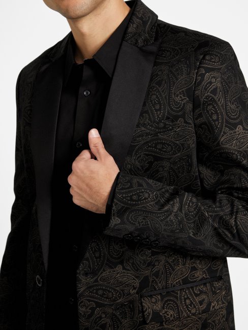 Guess Blazer Phoenix Paisley Noir De Jais