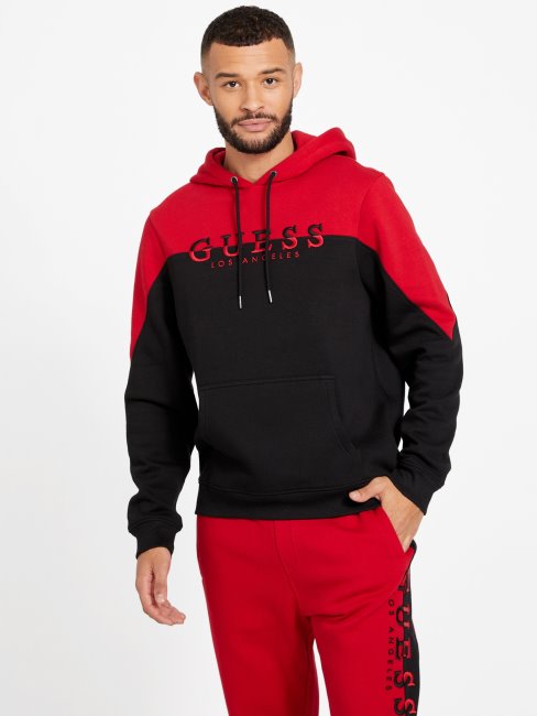 Eco Marcus Logo Sweat à Capuche Guess Varsity Red